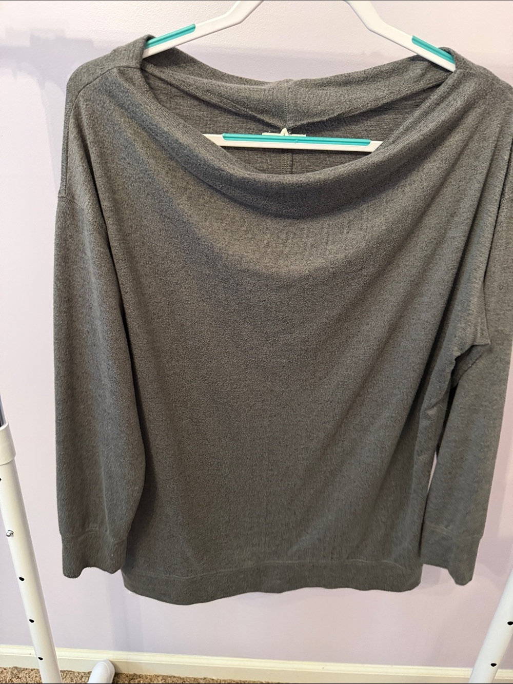 Maurices Gray Cowl Neck Sweater